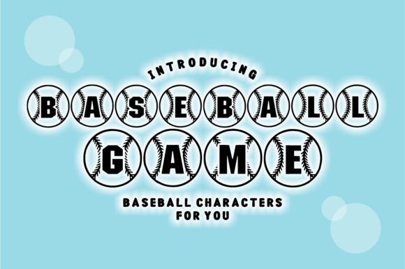 Baseball Game Font: Athletic Stitched Style for Designers