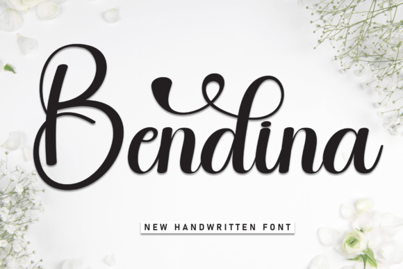 Bendina: The Handwritten Display Font with Heart