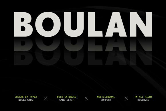 Boulan: A Modern Typeface for Bold Visual Identity