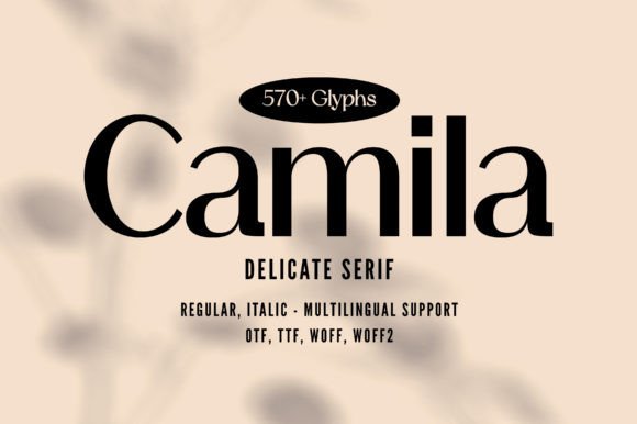 Camila: A Modern Sans Serif for Effortless Elegance