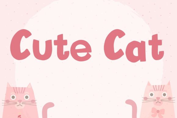 Cute Cat: A Jolly Display Font for Playful Branding