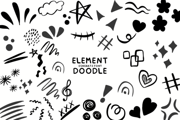 Element Doodle: An Artistic Dingbats Font