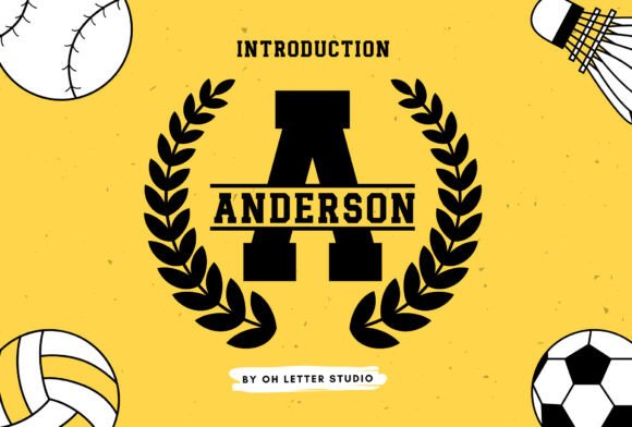 Gameday Monogram: The Font for Action-Packed Designs