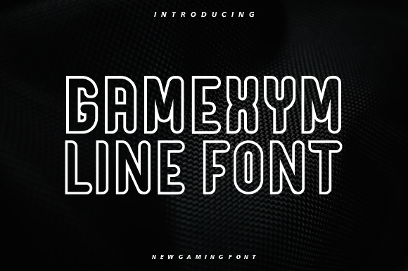 Gamexym Line: The Modern Game Font for Bold Projects