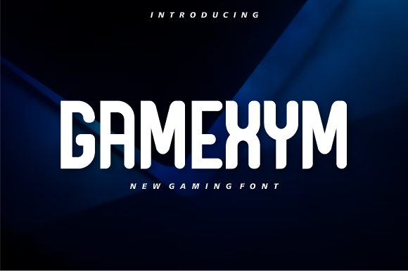 Gamexym: The Geometric Display Font for Modern Branding