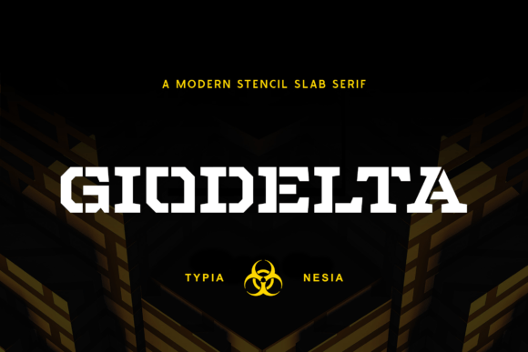 Giodelta: The Stencil Serif for High-Impact Branding