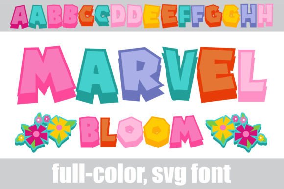 Marvel Bloom: A Colorful Font for Spring Projects