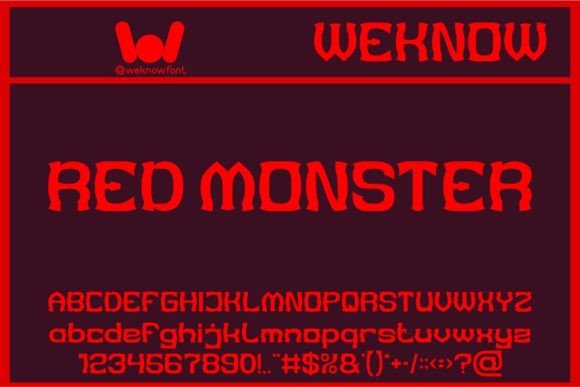 Red Monster: Unleashing Bold, Gothic Display Typography