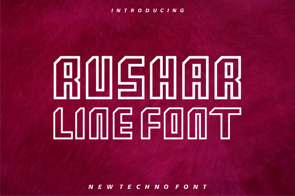 Rushar Line: A Modern Typeface for Bold Projects