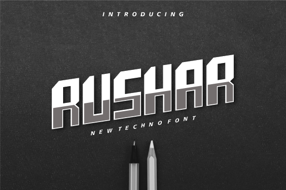 Rushar: The Modern Game Font for Bold Branding