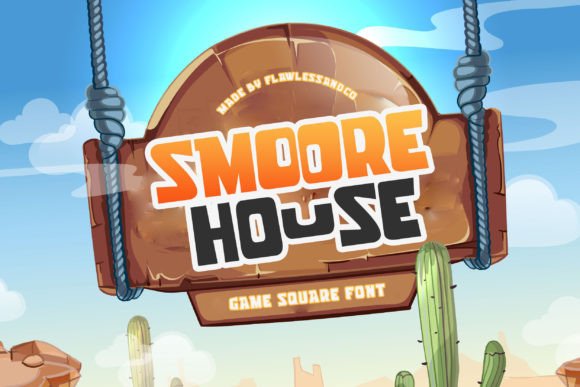 Smoore House: A Game Square Font for Digital Creators