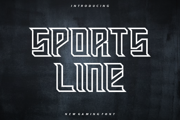 Sports Line: The Geometric Font for Modern Creators