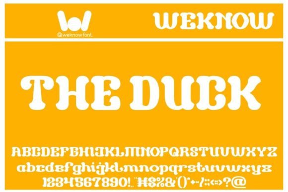 The Duck: A Display Font with Unapologetic Charm